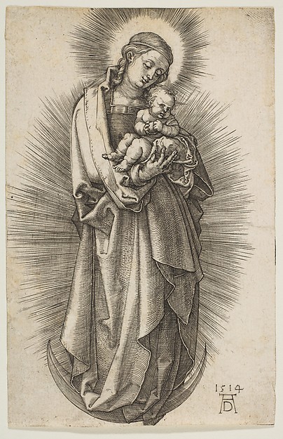 Albrecht Dürer, Virgin and Child on the Crescent with a Diadem