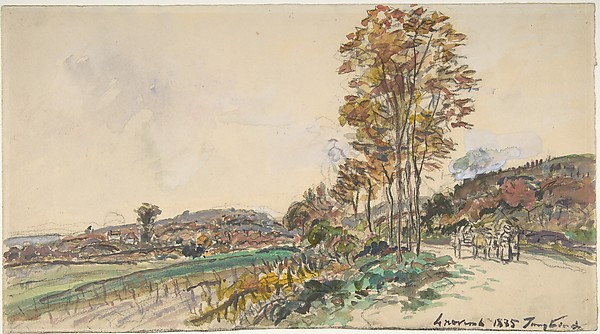 Johan Barthold Jongkind, Road near La Côte-Saint-André