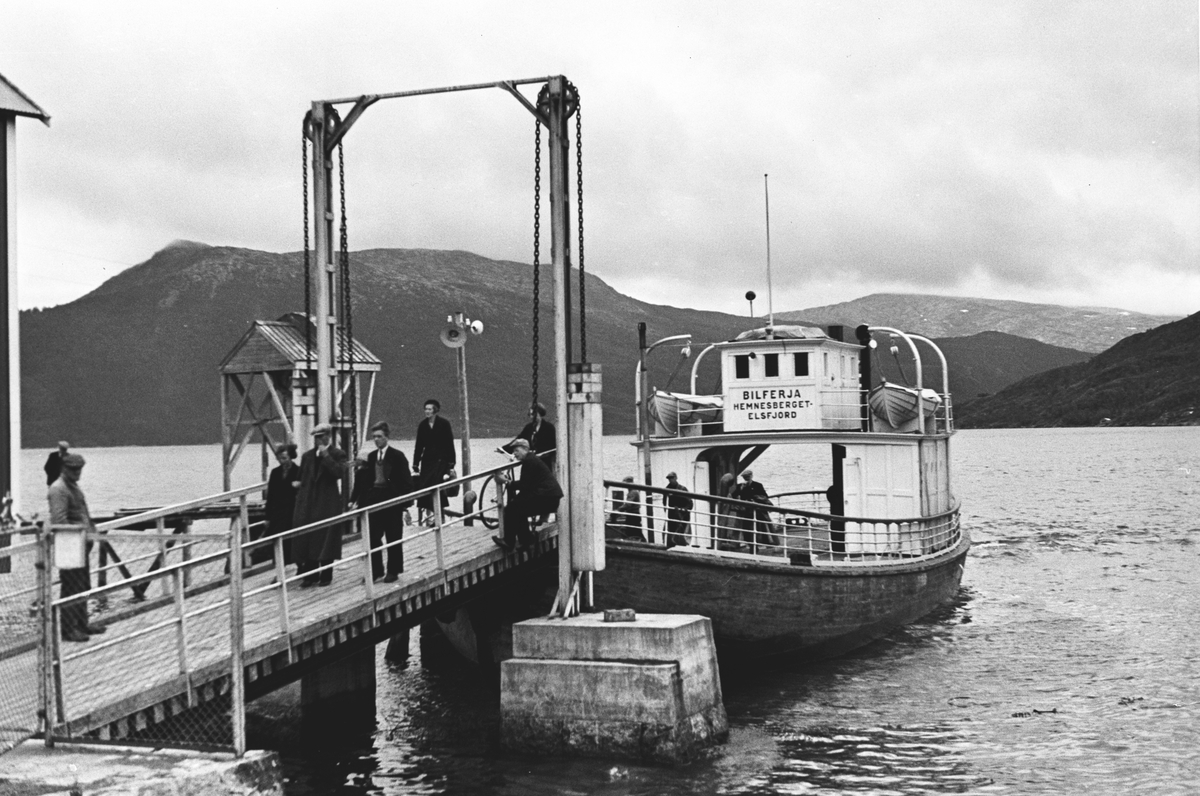 Anders Beer Wilse, Prot: Hemnesberjet Elsfjordfærgen