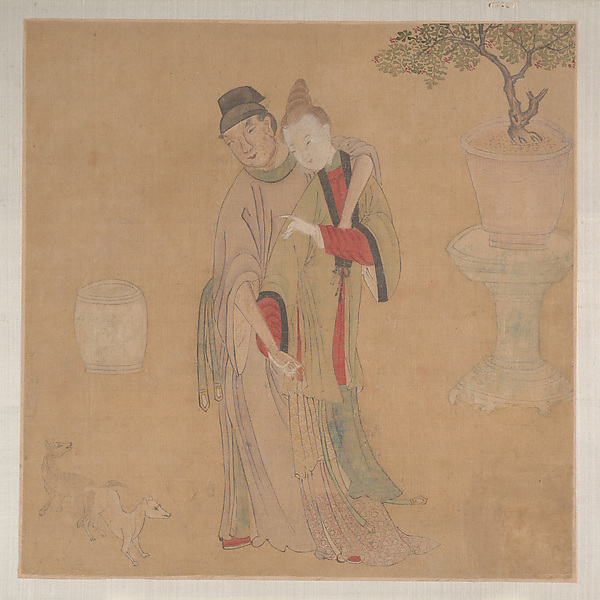 Unidentified artist, Tartar Officer with Blonde Lady