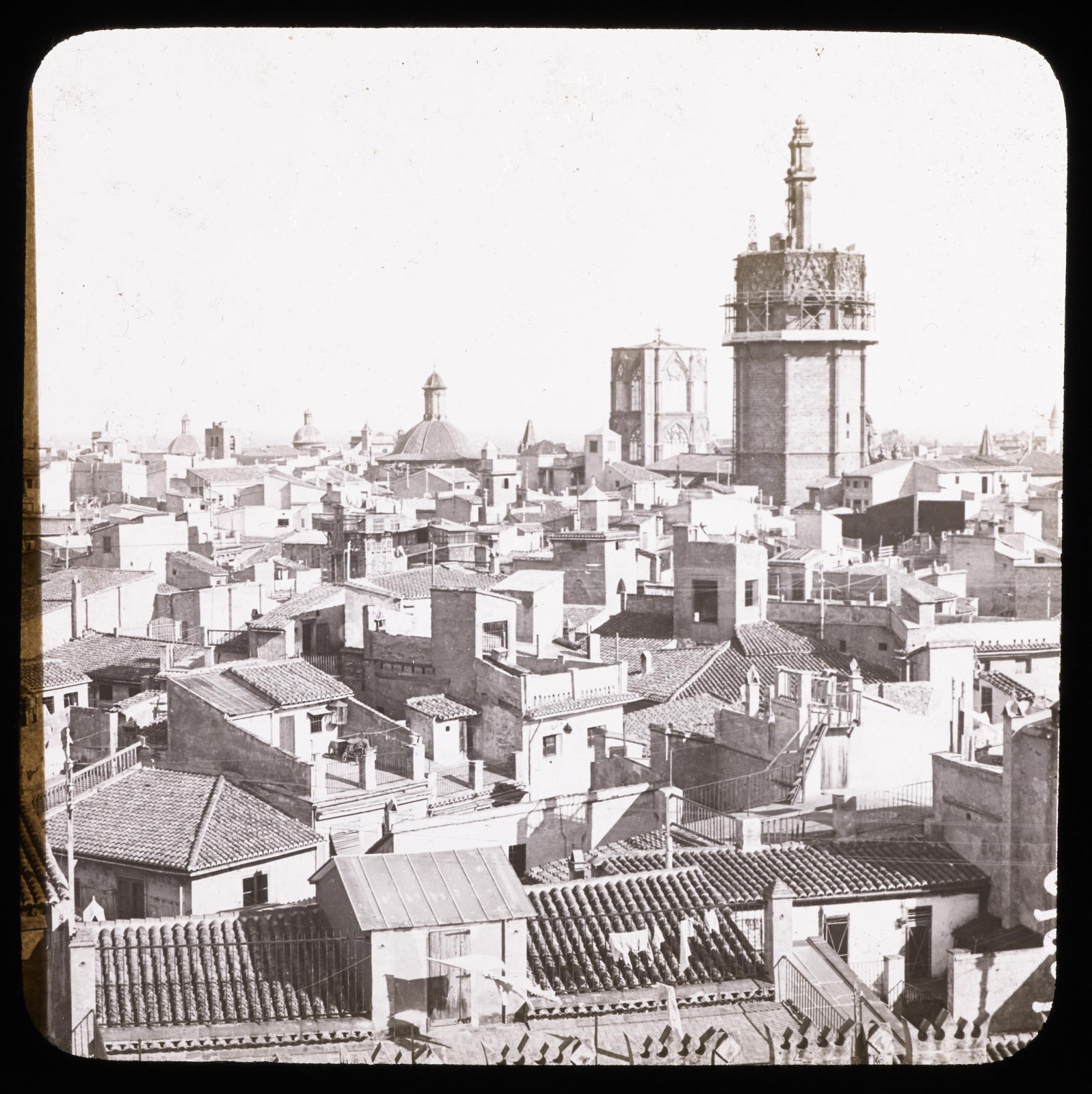 Desconegut, Valence, vue panoramique vers la cathédrale Mazo, E.