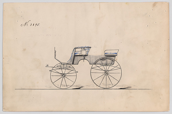 Brewster & Co., Design for T-Cart, no. 3395