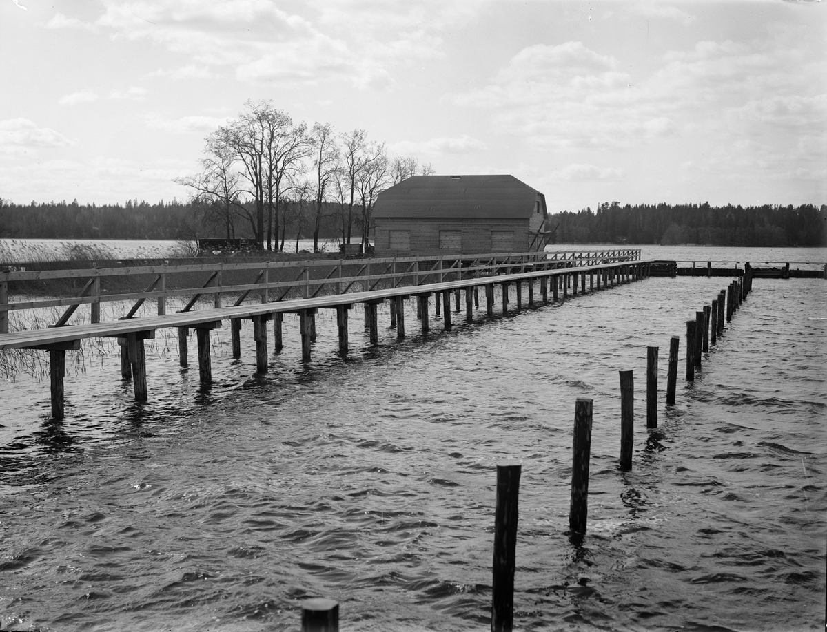 Paul Sandberg, Ekolns Segelklubb’s association room under construction, Skarholmen, Sunnersta, Uppsala June 1933