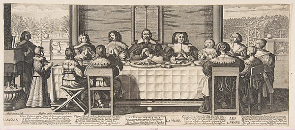 Abraham Bosse, The Benediction at Table
