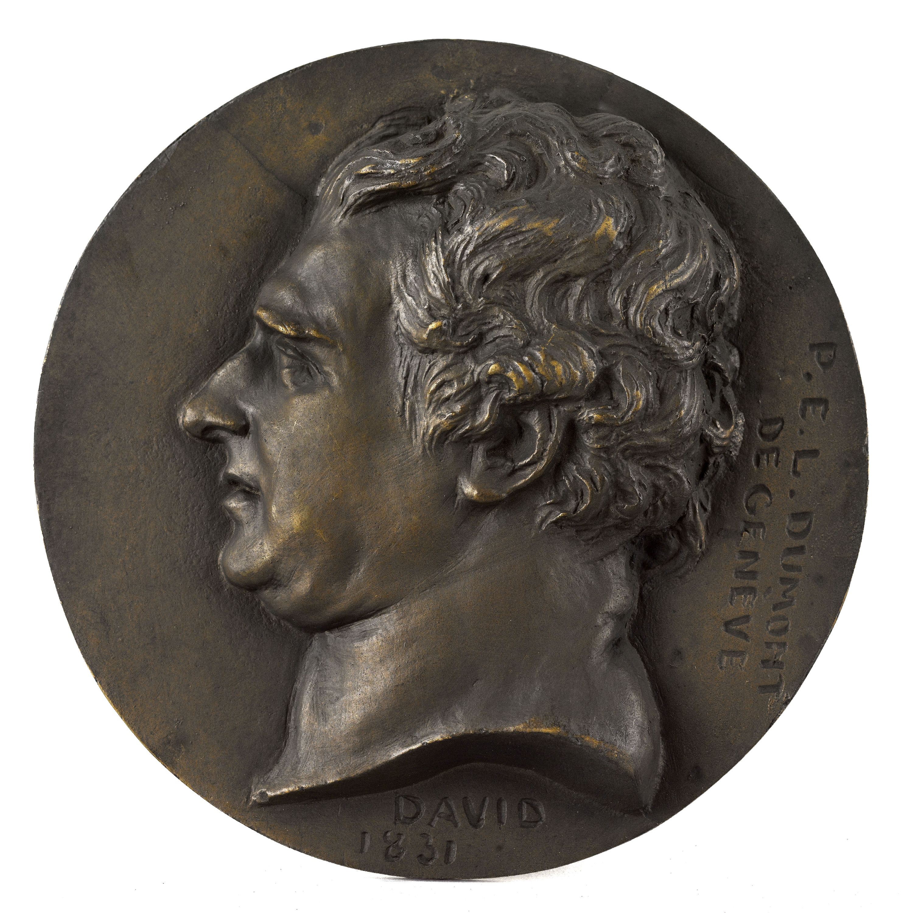 David d'Angers, Portrait d''Étienne Dumont (1759-1829), publiciste suisse
