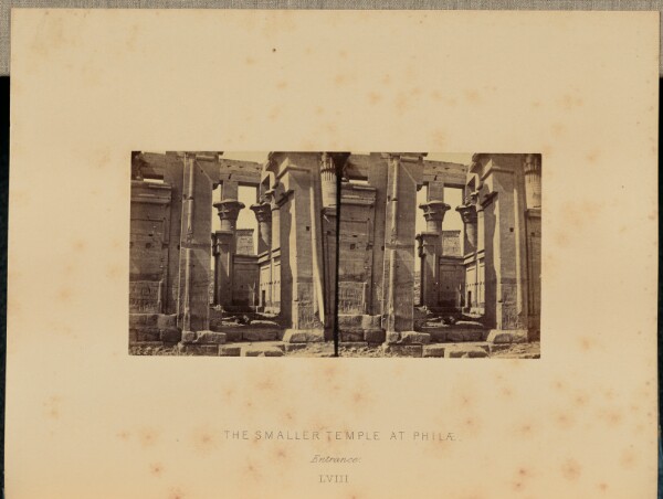 Francis Frith, The Smaller Temple at Philæ. Entrance