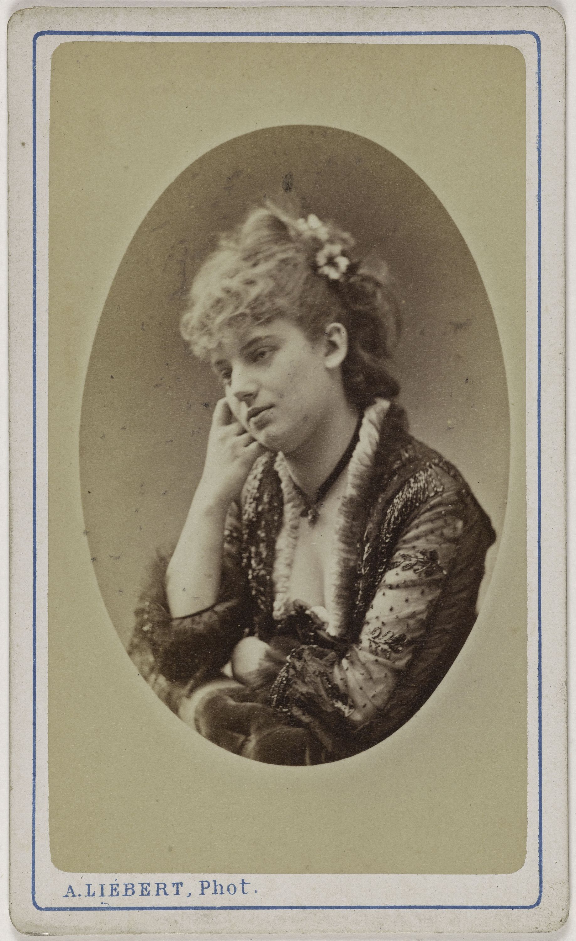 Alphonse Liébert, Portrait de Sophie Croizette (épouse du banquier américain Jacques Stern) (1847-1901), (actrice à la Comédie française)