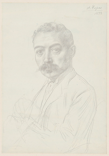 Alphonse Legros, Study for the Portrait of Edward D. Adams