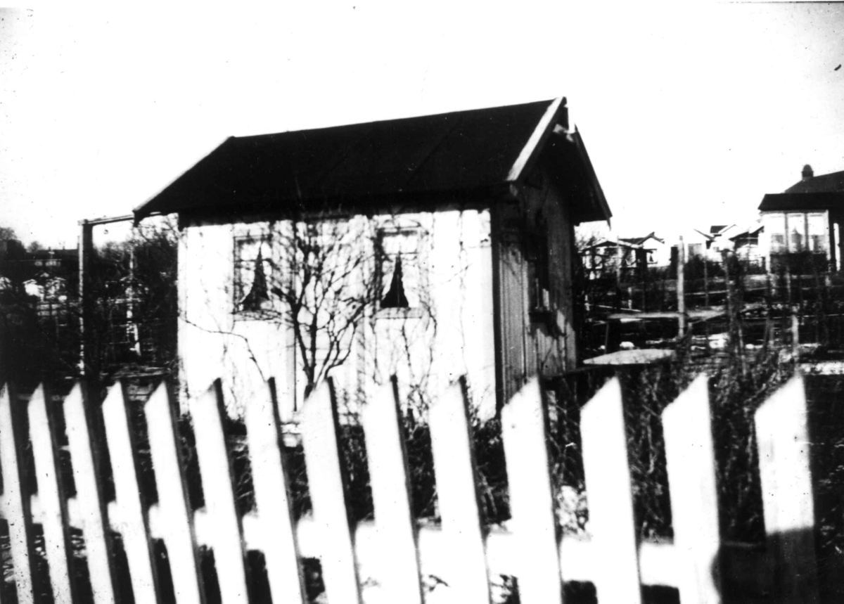 Nanna Broch, Ant. Rodeløkken kolonihage, Rodeløkka, Oslo. Fra boliginspektør Nanna Brochs boligundersøkelser i Oslo 1920-årene.