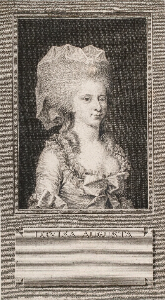 J.F. Clemens, Portræt af prinsesse Louisa Agusta