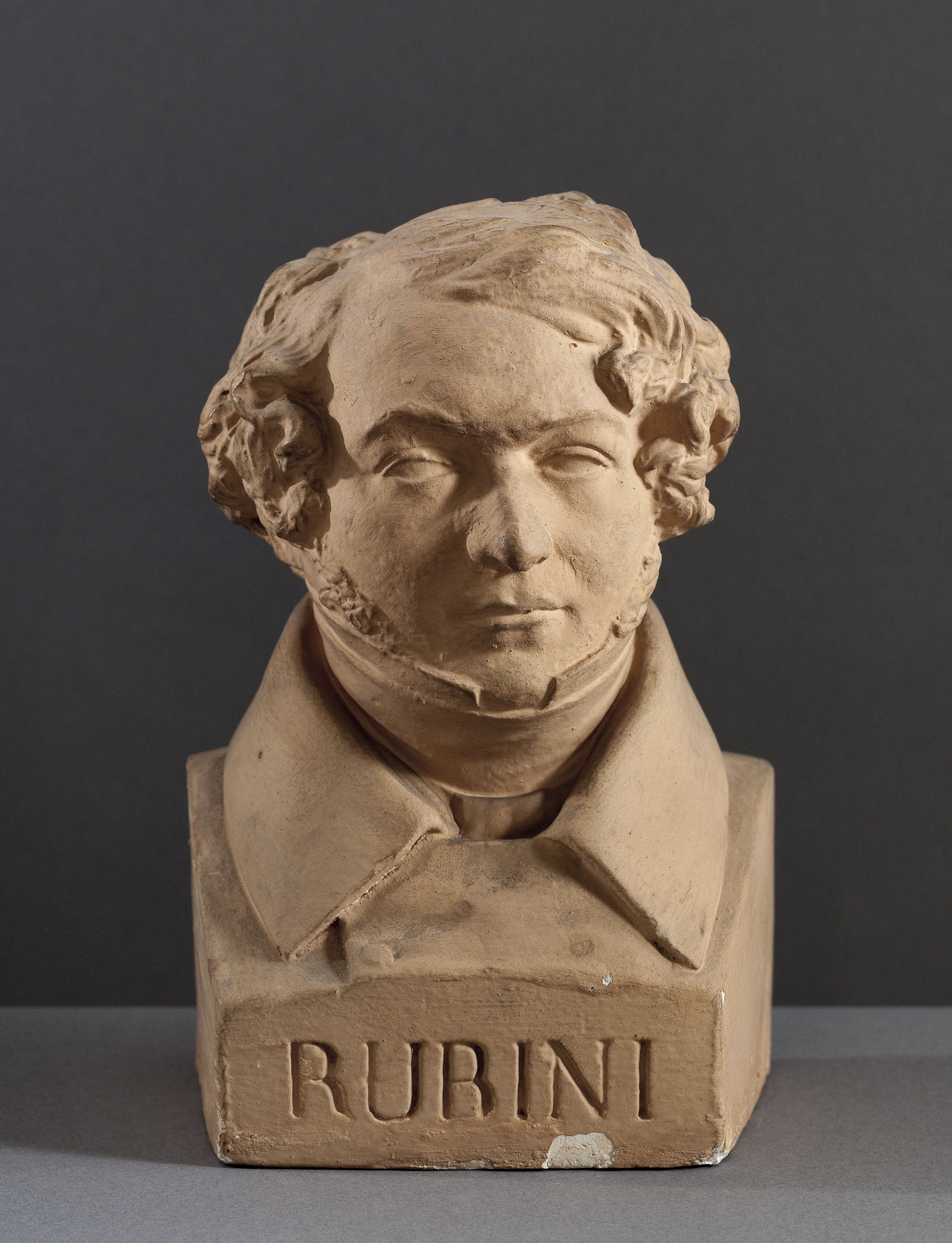Jean Pierre Dantan, Portrait sérieux de Giovanni Battista Rubini (1795-1854), ténor italien