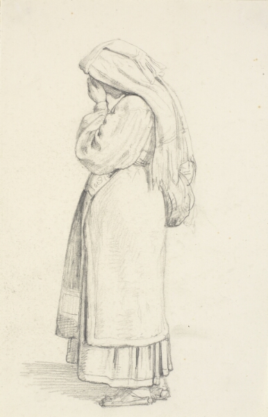 Wilhelm Marstrand, Stående kvinde med hånd for ansigt