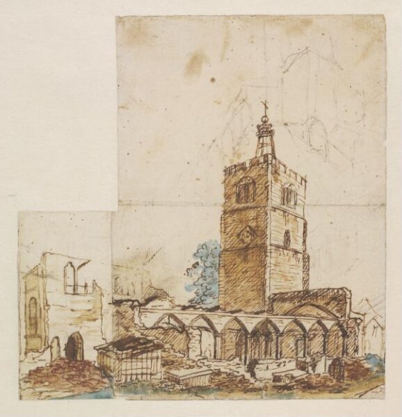 Unknown, The demolition of Hackney Old Church