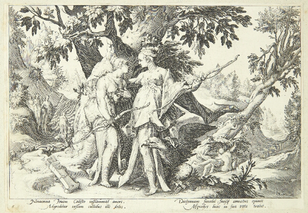 Hendrick Goltzius, Jupitor forklædt som Diana forfører Kallisto