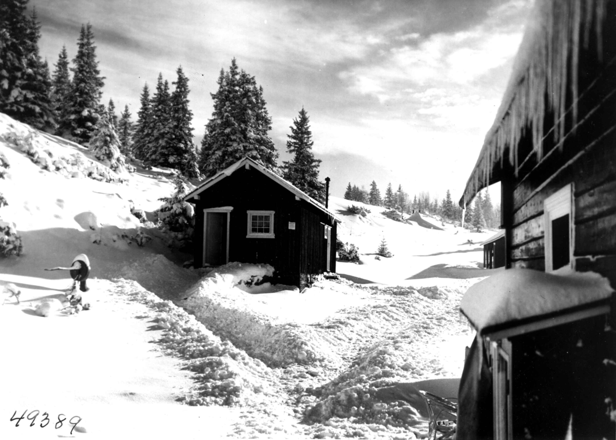Anders Beer Wilse, Granstolen, sno, vinter.