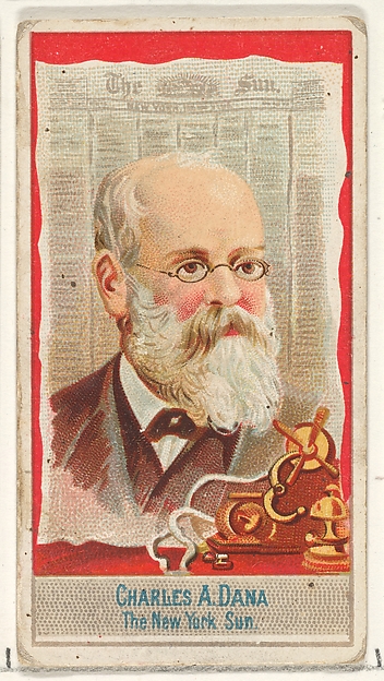 Allen & Ginter, Charles A. Dana, The New York Sun, from the American Editors series (N1) for Allen & Ginter Cigarettes Brands