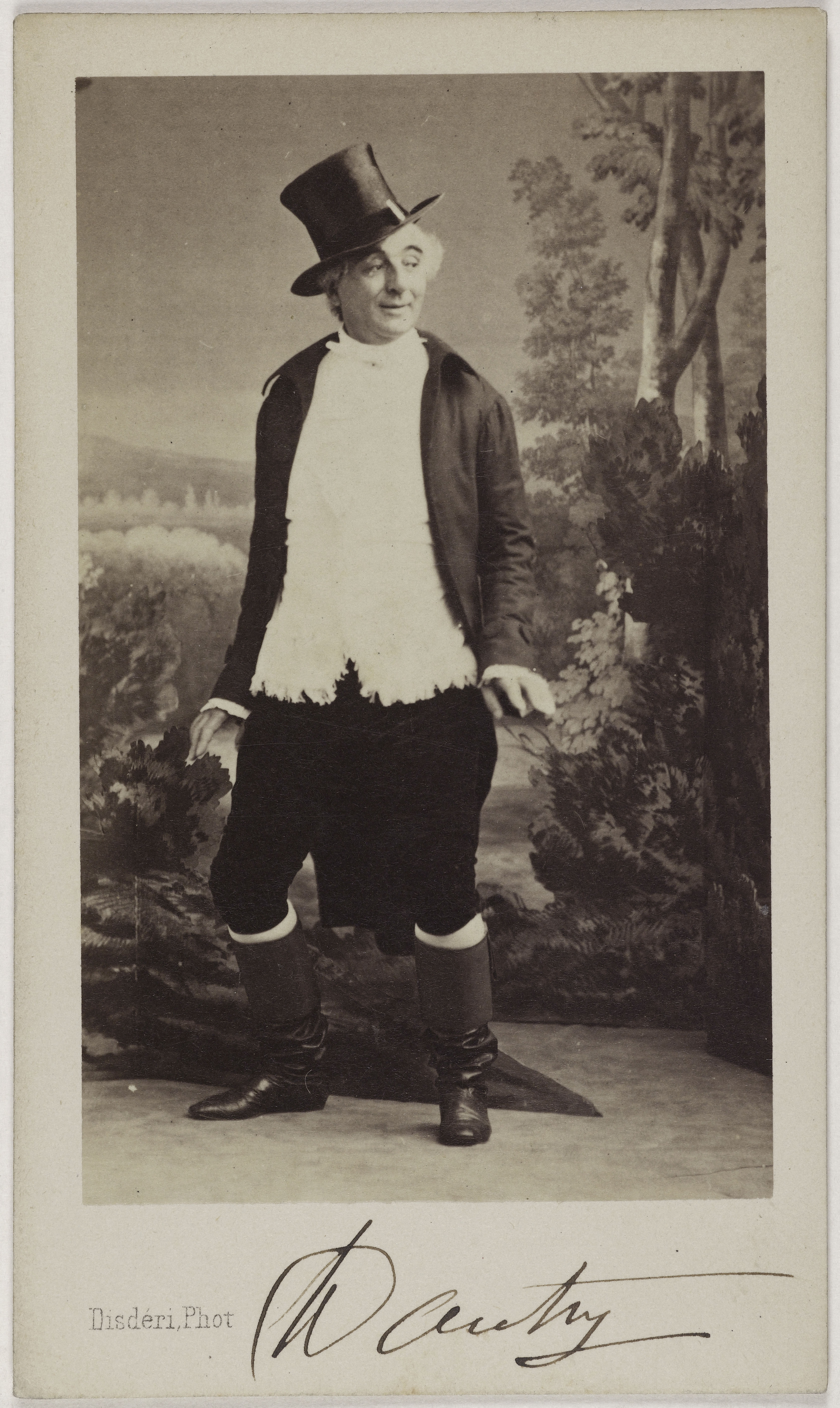 André-Adolphe-Eugène Disdéri, Portrait de Dauty (acteur à l'Opéra comique)