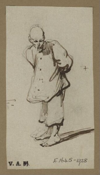 George Chinnery, A stooping Chinese man