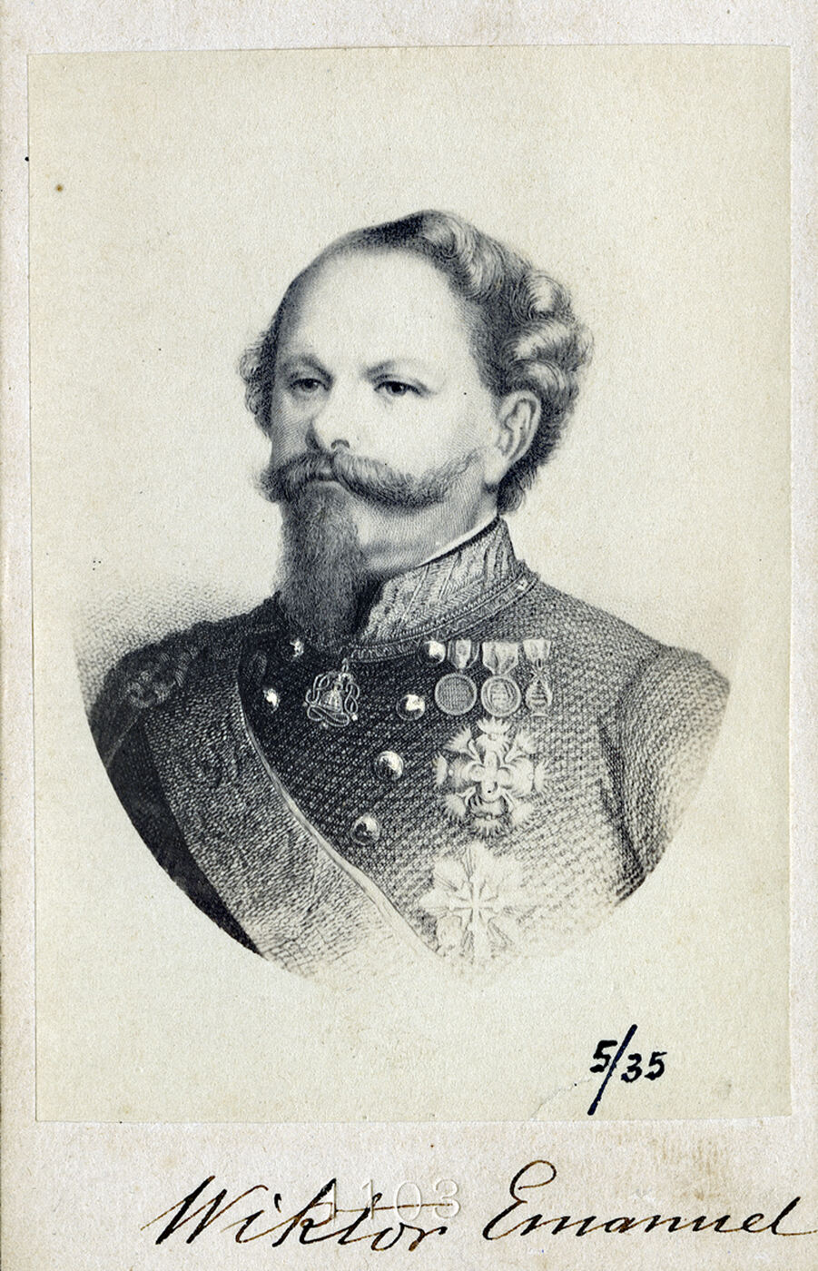 Nežinomas fotografas, Viktoras Emanuelis II (1820–1878), Italijos karalius