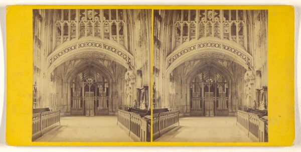 George Washington Wilson, Gloucester Cathedral - Lady Chapel, looking West.