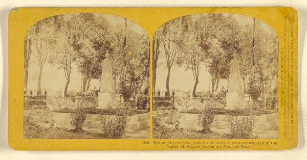 Benjamin West Kilburn, Monument over the remains of 750 U.S. Soldiers who fell in the Valley of Mexico during the Mexican War.
