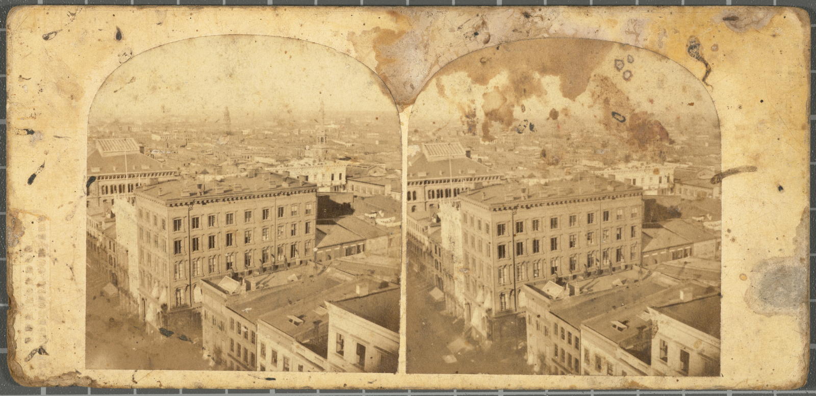 Desconegut, New York. From Trinity Church Justification of the title, title inscribed The London Stereoscopic Co.