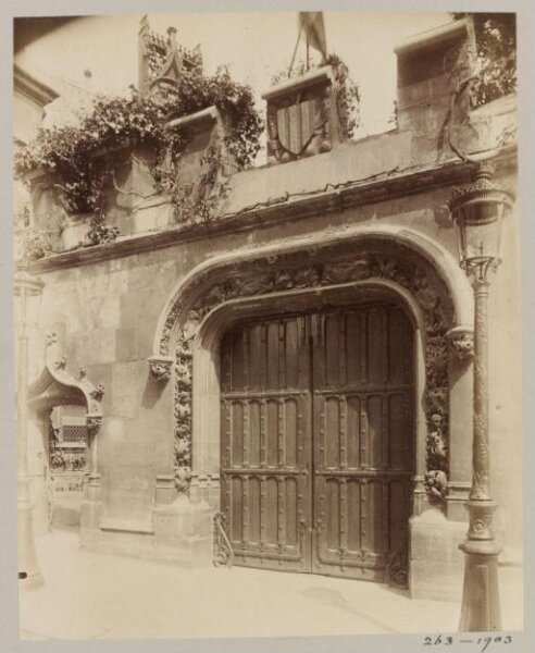 Atget, Jean-Eugène-Auguste, Doorway, Musee de Cluny, Paris, France