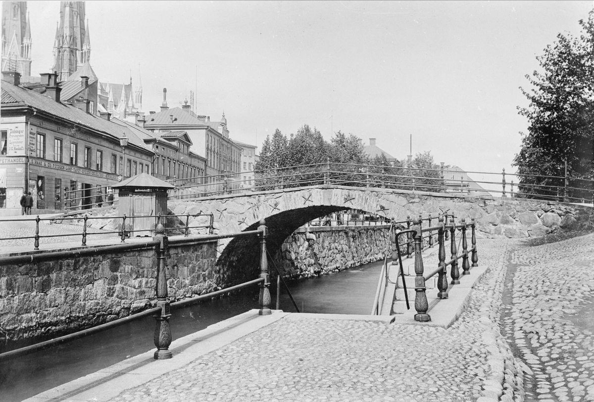 Alfred Dahlgren, Nybron och kvarteret Domen, Uppsala före 1899
