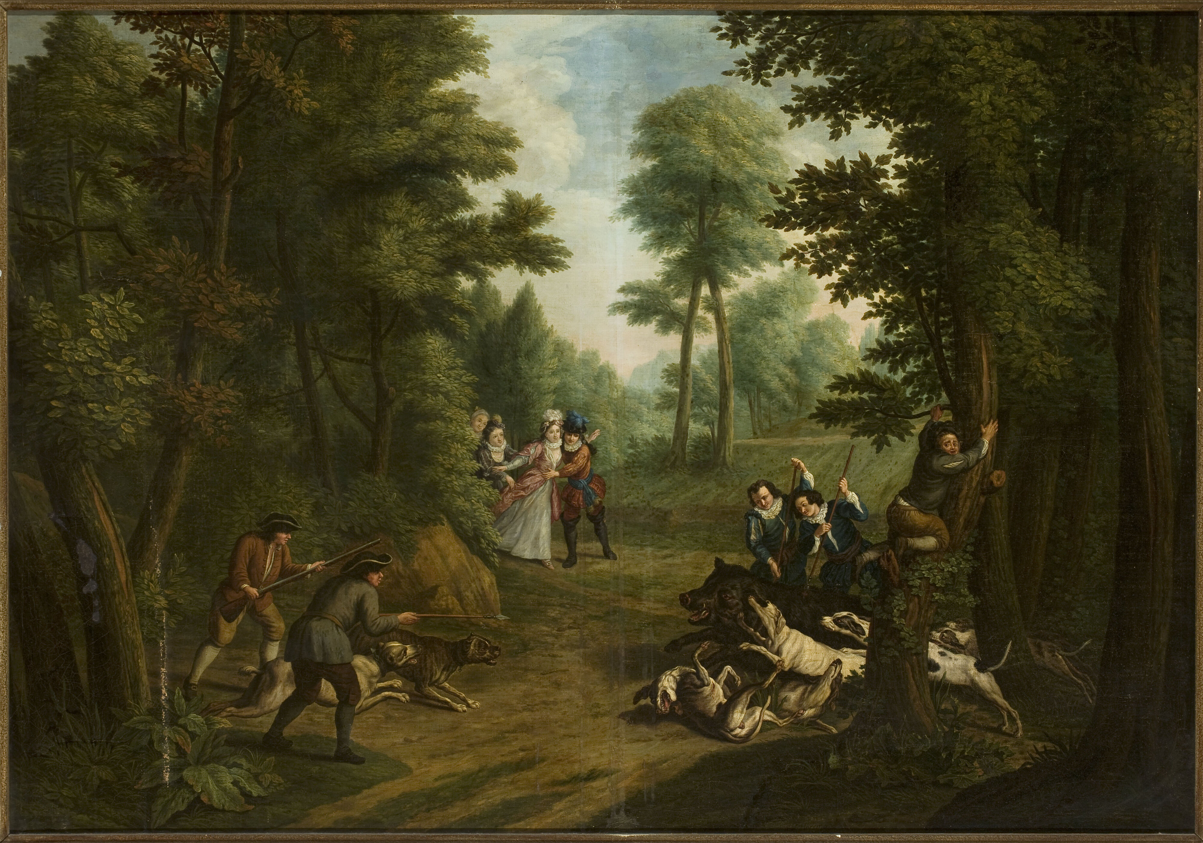 Peter Jacob Horemans, Hunting a wild boar