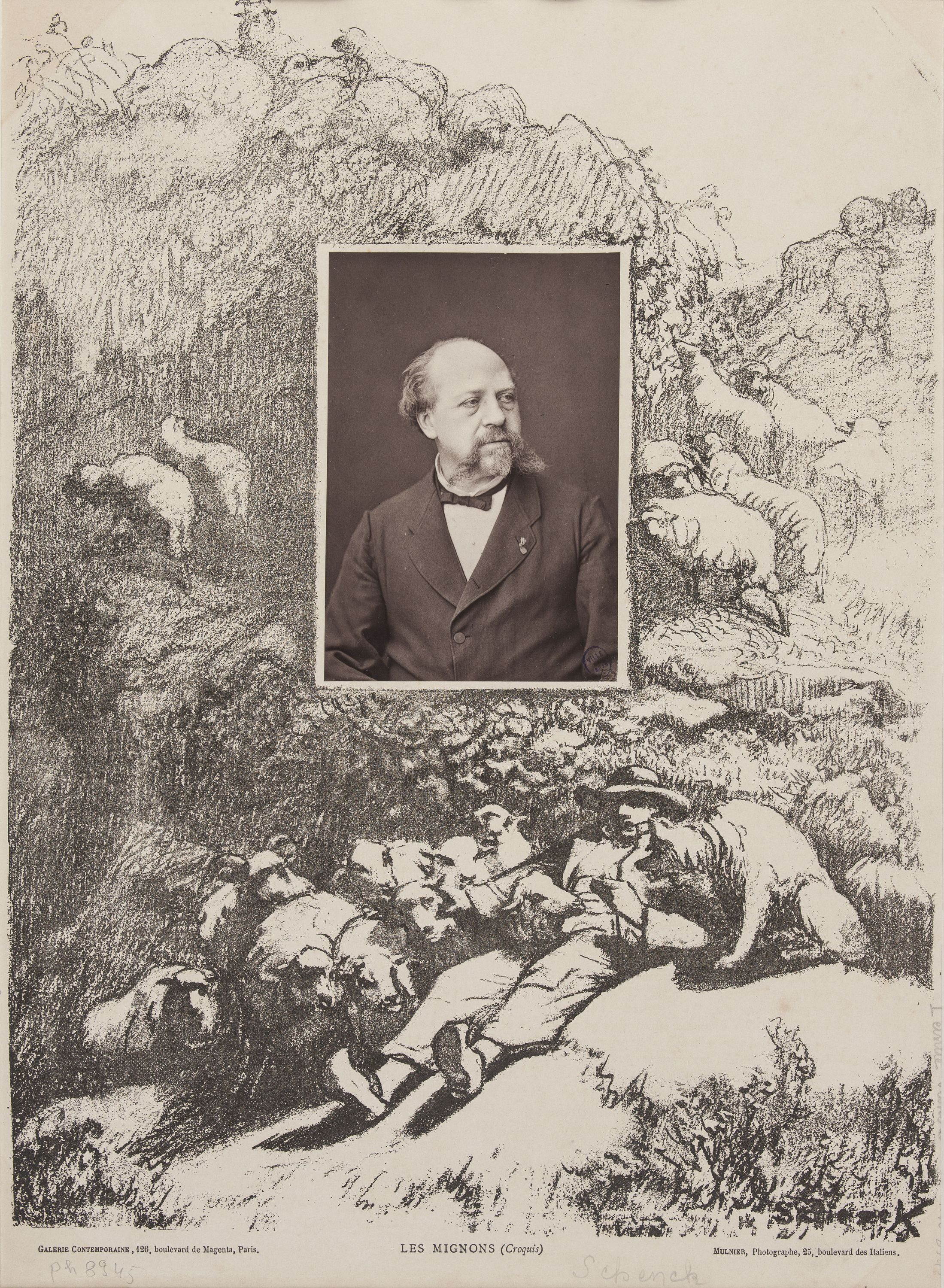 Ferdinand Mulnier, Galerie contemporaine - Portrait d'Auguste-Frédérick-Albert Schenck, peintre (1828-1901)