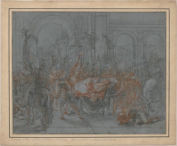 Antoine Coypel, Study for the Funeral of Pallas
