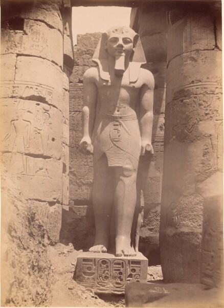 Antonio Beato, [Luxor. Statue de Rameses]