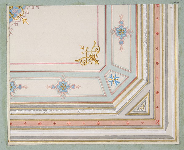Jules-Edmond-Charles Lachaise, Partial design for a painted ceiling