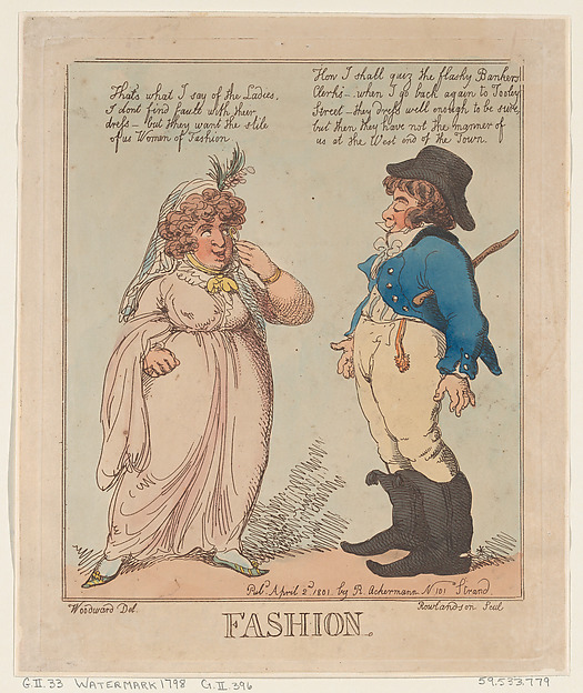 Thomas Rowlandson, Fashion