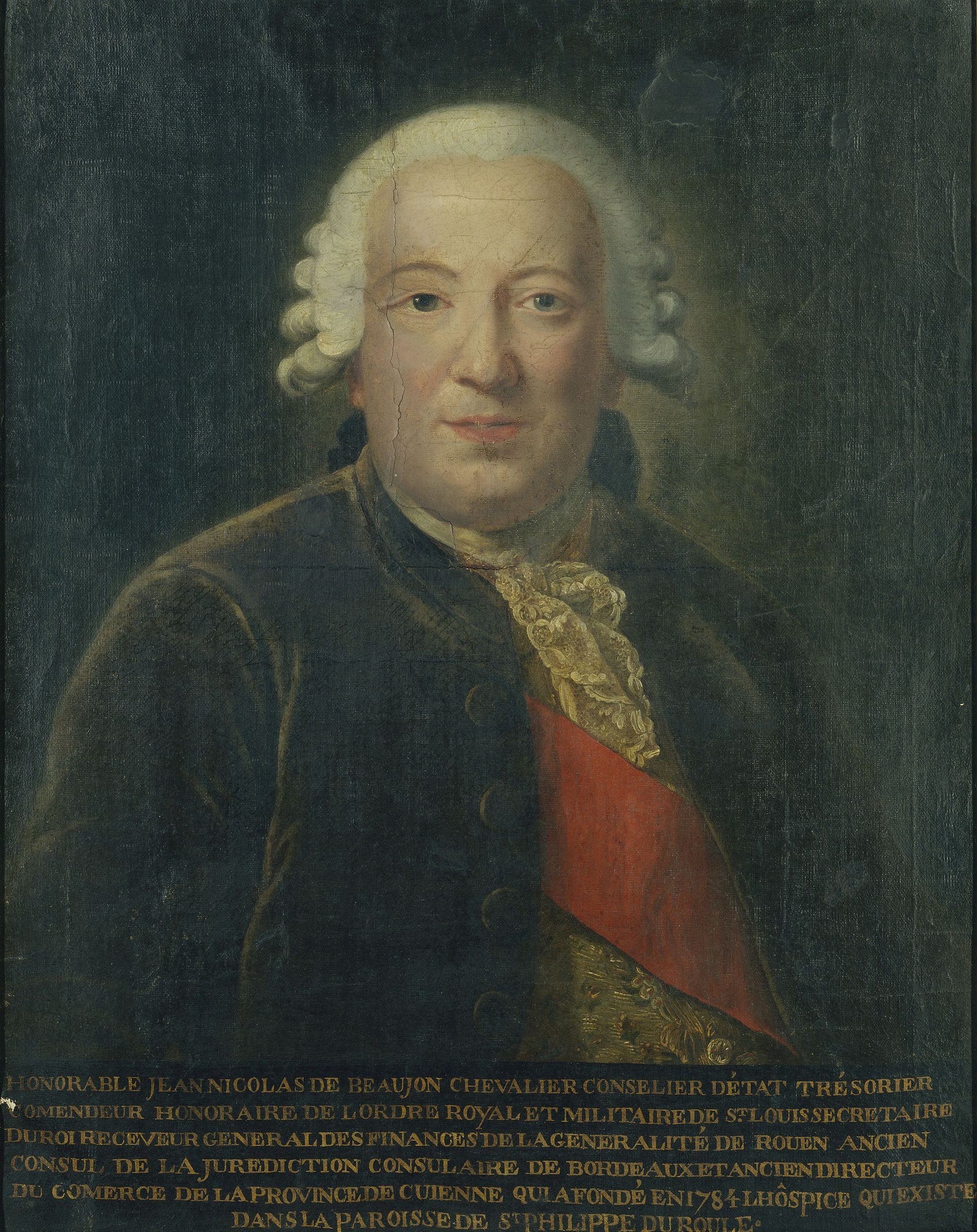 Anonyme, Portrait de Nicolas Beaujon (1718-1786), financier et conseiller d'Etat