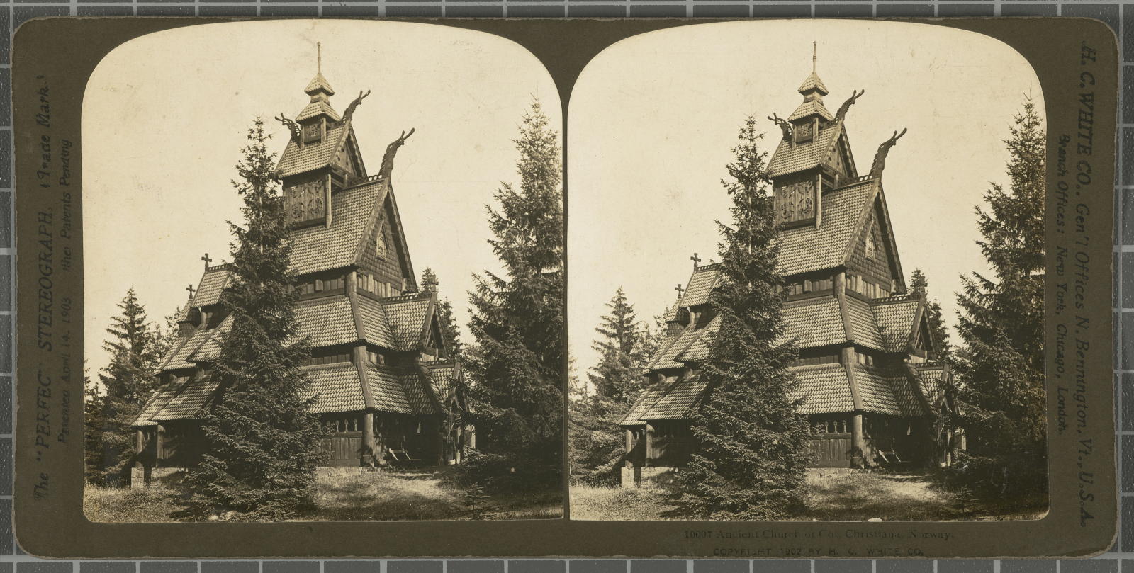 Desconegut, Ancient Church of Col Christiana,. White, H.C. & Co., The ‘Perfec’ Stereograph