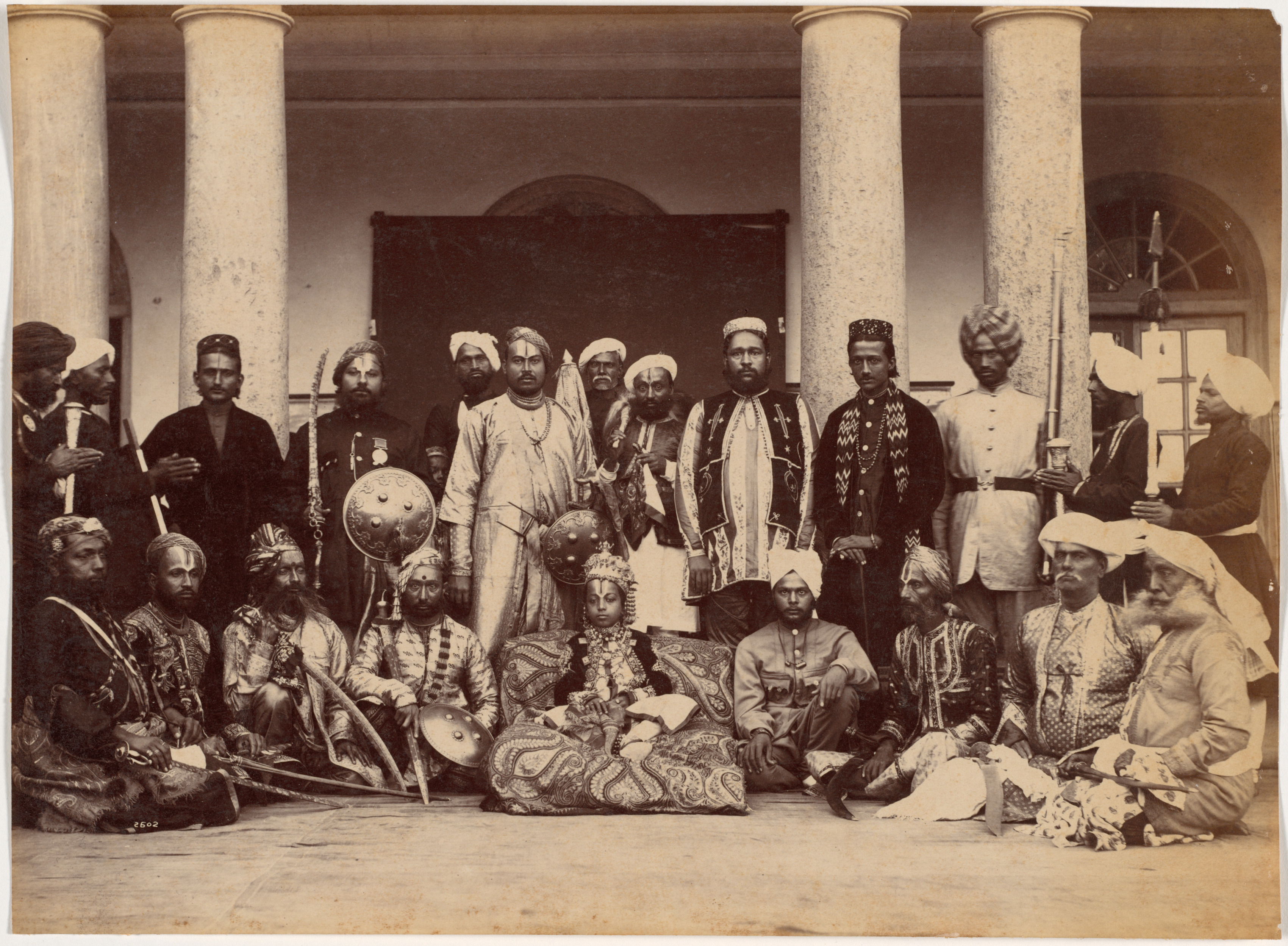Raja Deen Dayal, Maharaja of Rewa and Sardars