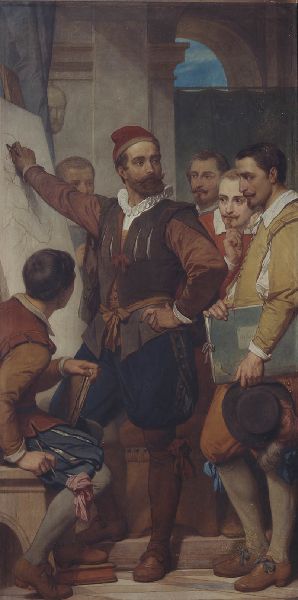 Nicaise De Keyser, The Painter Denys Calvaert in Bologna