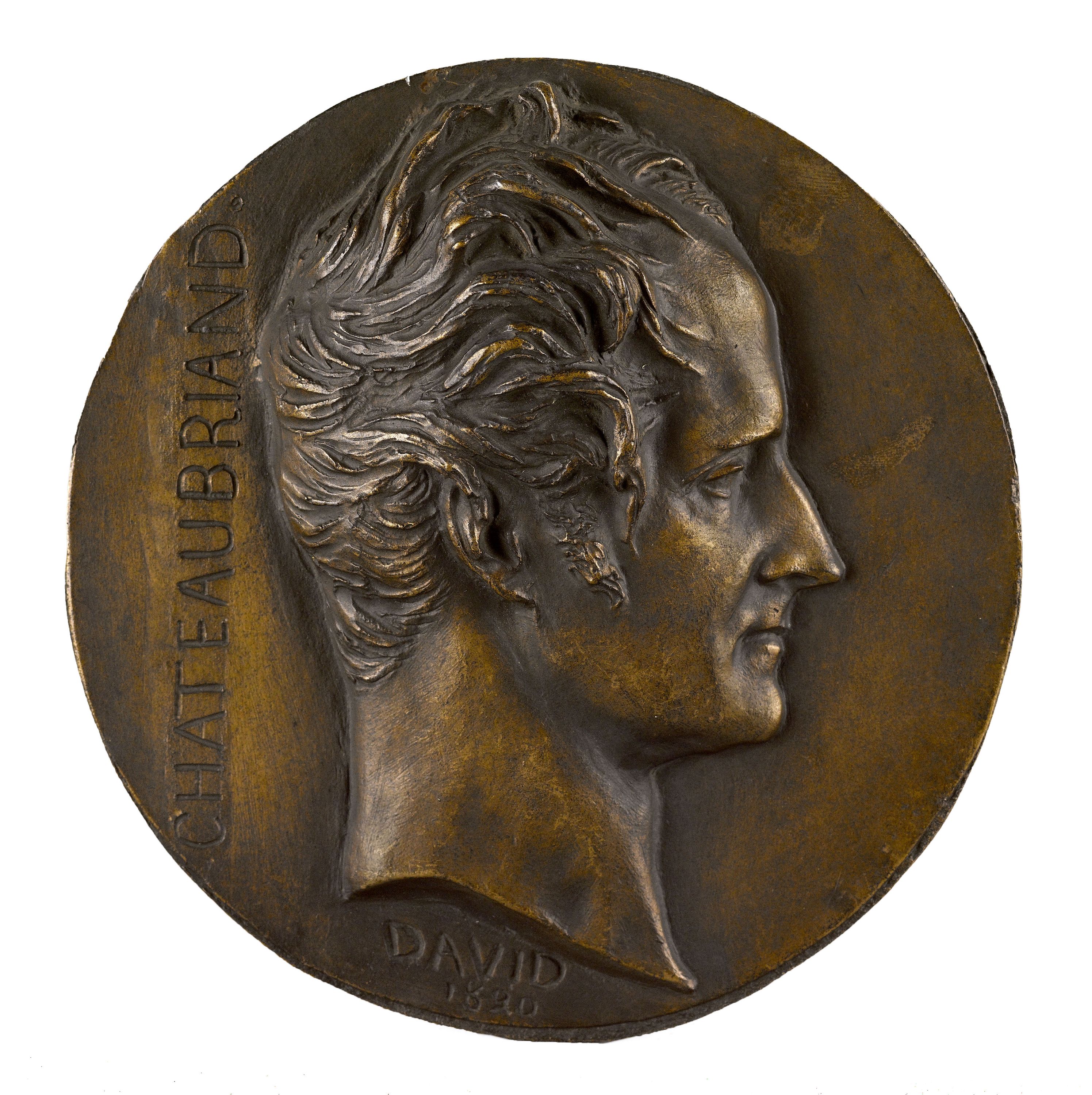 David d'Angers, Portrait de François-René vicomte de Chateaubriand (1768-1848), écrivain