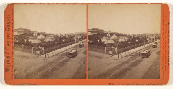 Carleton Watkins, Woodward's Gardens, San Francisco.