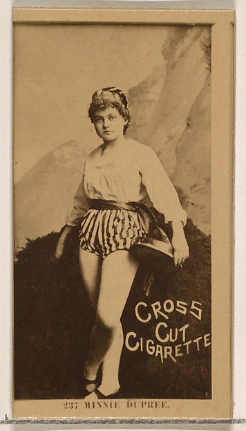 W. Duke, Sons & Co., Card Number 237, Minnie Dupree, from the Actors and Actresses series (N145-2) issued by Duke Sons & Co. to promote Cross Cut Cigarettes