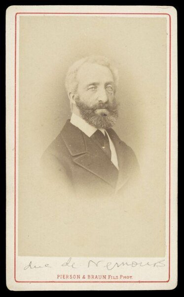 Pierson & Braun Fils, A portrait of 'duc de Nemours'