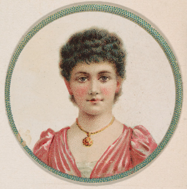 Kinney Brothers Tobacco Company, Portrait of woman, from the Novelties series (N228, Type 2) issued by Kinney Bros.
