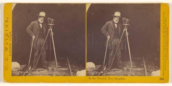 Carleton Watkins, In the Tunnel, New Almaden (129)
