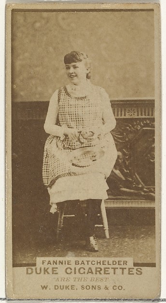 W. Duke, Sons & Co., Fannie Batchelder, from the Actors and Actresses series (N145-7) issued by Duke Sons & Co. to promote Duke Cigarettes