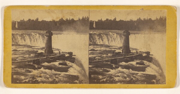 Edward and Henry T. Anthony & Co., Terrapin Tower and part of Horse Shoe Fall from Goat Island.