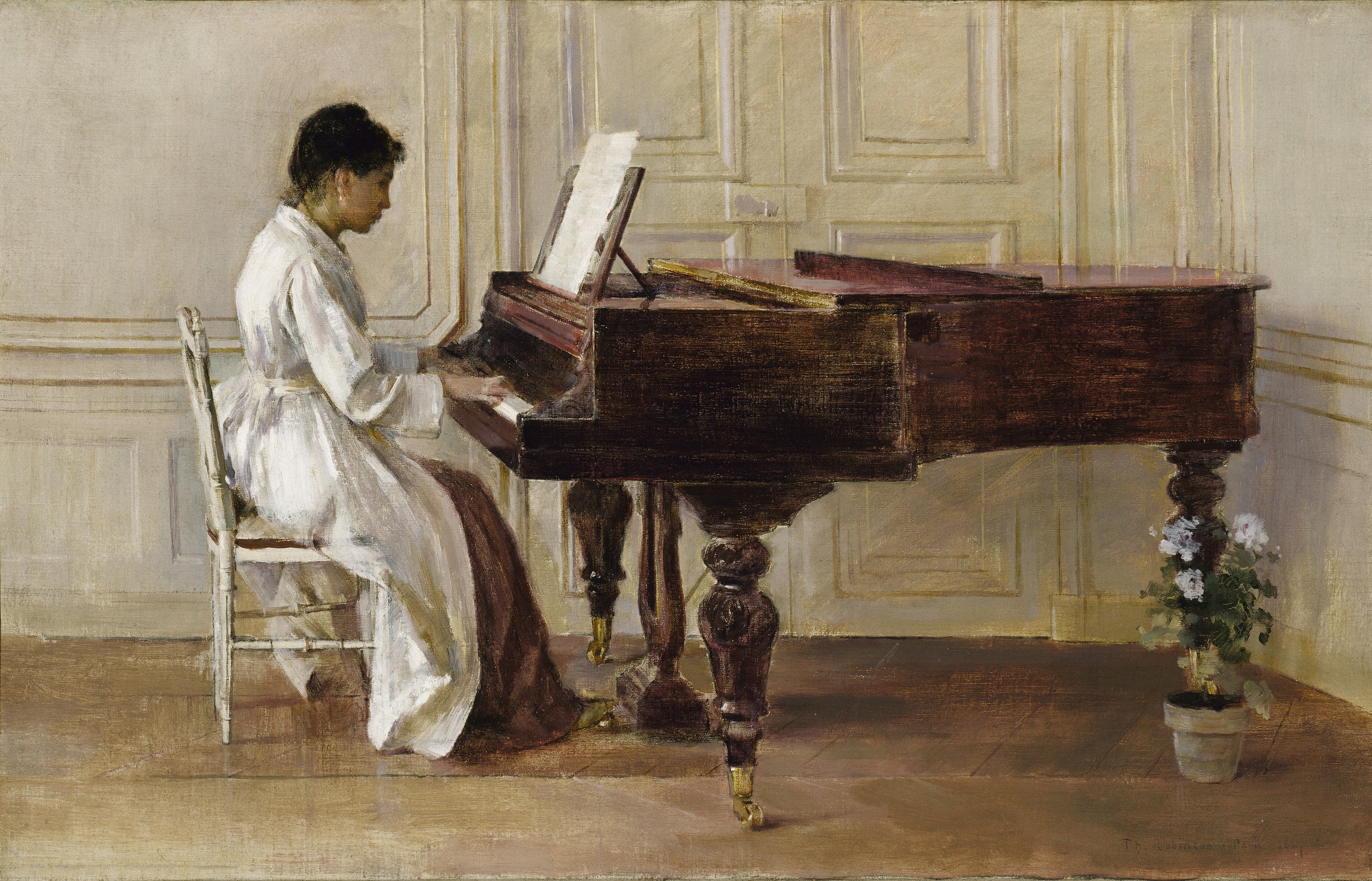 Theodore Robinson, At the Piano