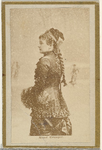 Allen & Ginter, Maud Granger, from the Actresses and Celebrities series (N60, Type 2) promoting Little Beauties Cigarettes for Allen & Ginter brand tobacco products