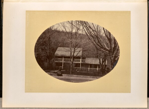 George Kendall Warren, [Woman stands in front of a house, West Point]