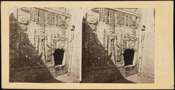 Francis Frith, Stereoscopic photograph of the Temple of Dakkeh